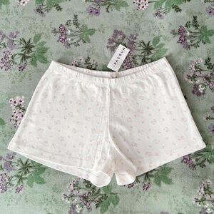 Brandy Melville John Galt Bear & Bows Pointelle Emery Pajama Shorts 🎀